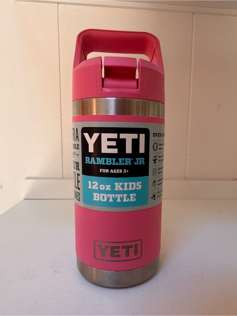 YETI Rambler Jr 12oz Kids Bottle - Harbour Pink NWT